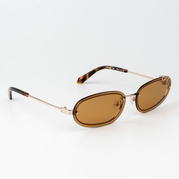 Off-White MIAMI Women Sunglasses Gold Camel Oval OERI13M MIAMI 7662 main image 11